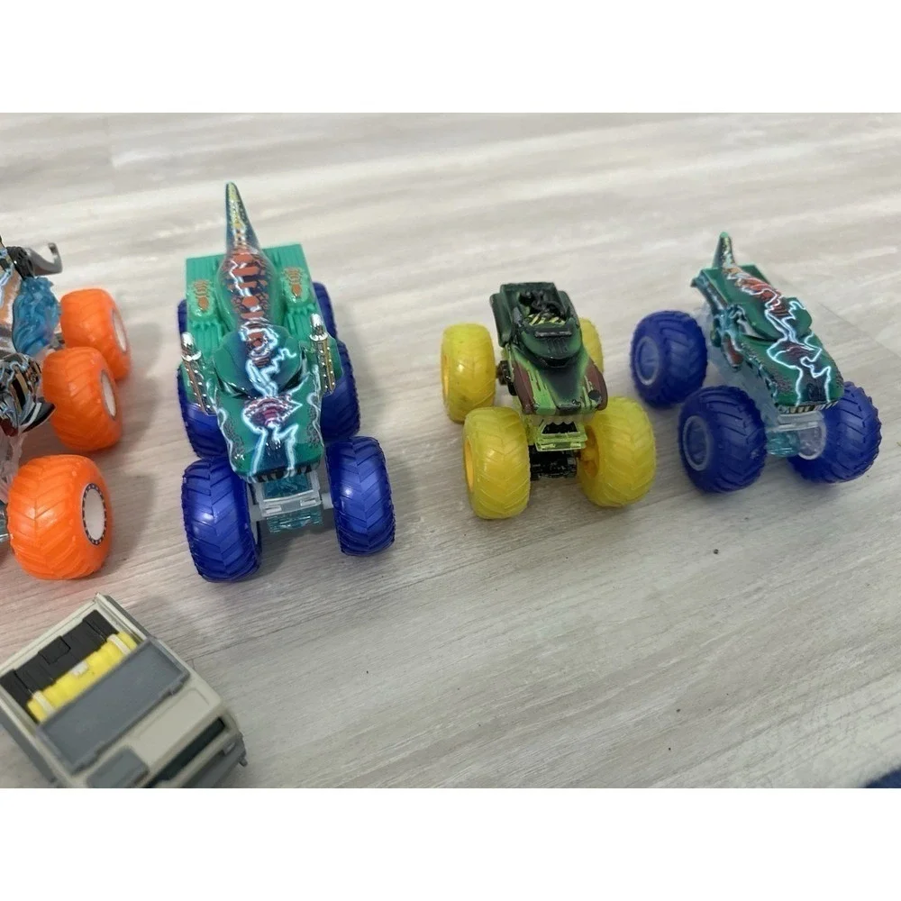 Hot Wheels Monster Trucks Lot Dragon Themed Vehicles Toy Cars Kids Play